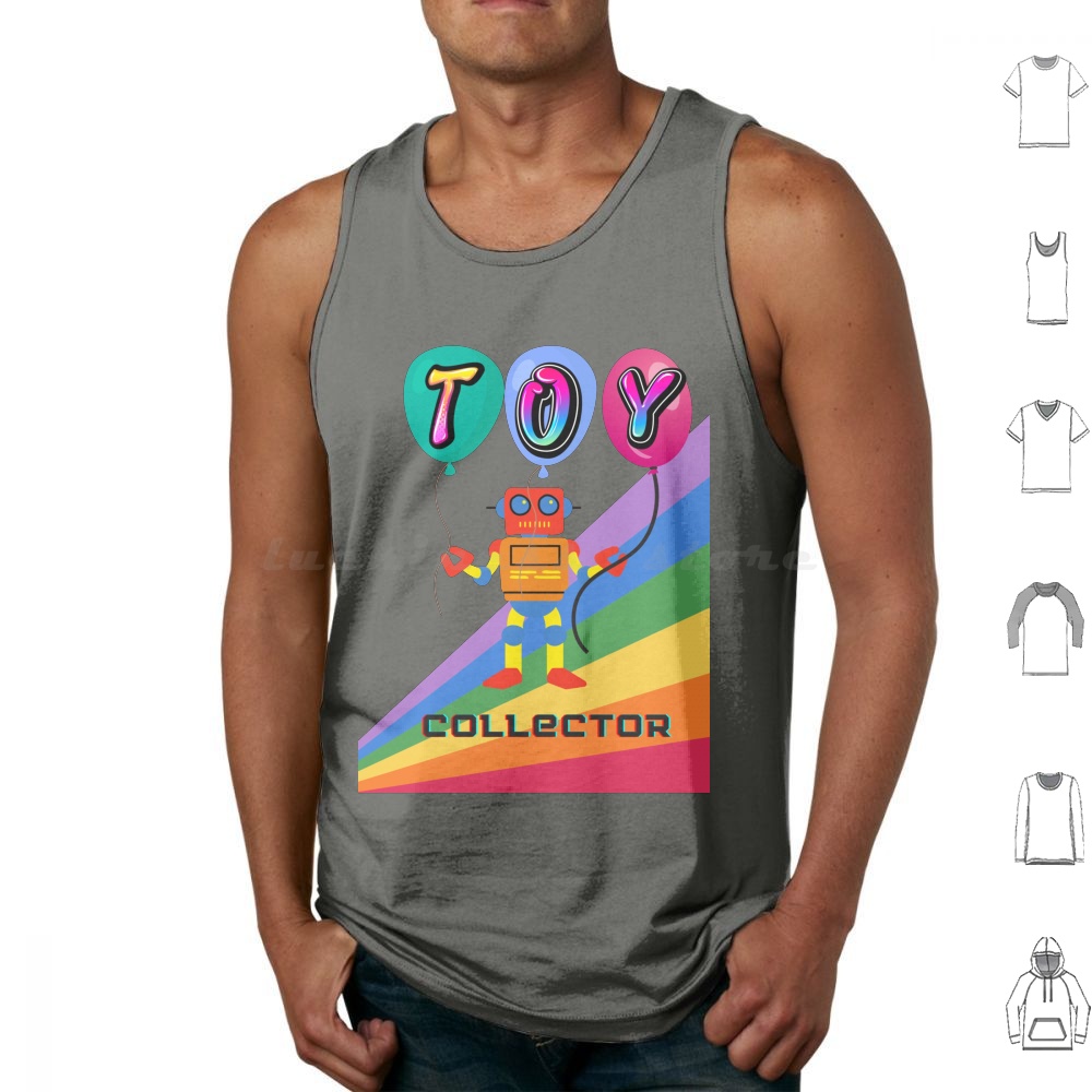 Vintage Toys Collector - Toy Collector Tank Tops Print Cotton