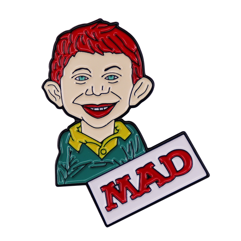Vintage Collectible Magazines - MAD Magazine Alfred E. Neuman Enamel