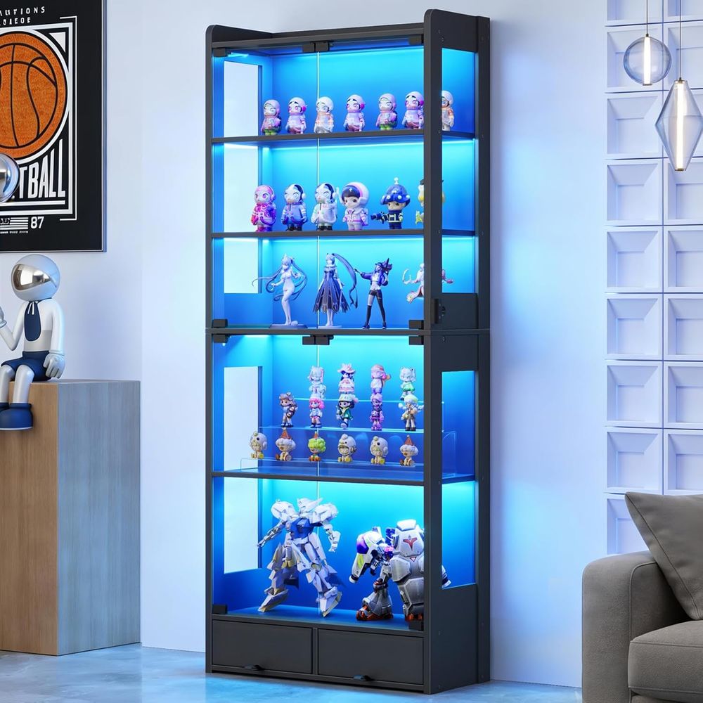 Collectible & Vintage Dolls For Halloween - 69 Tall Black LED Lighted 5-Tier