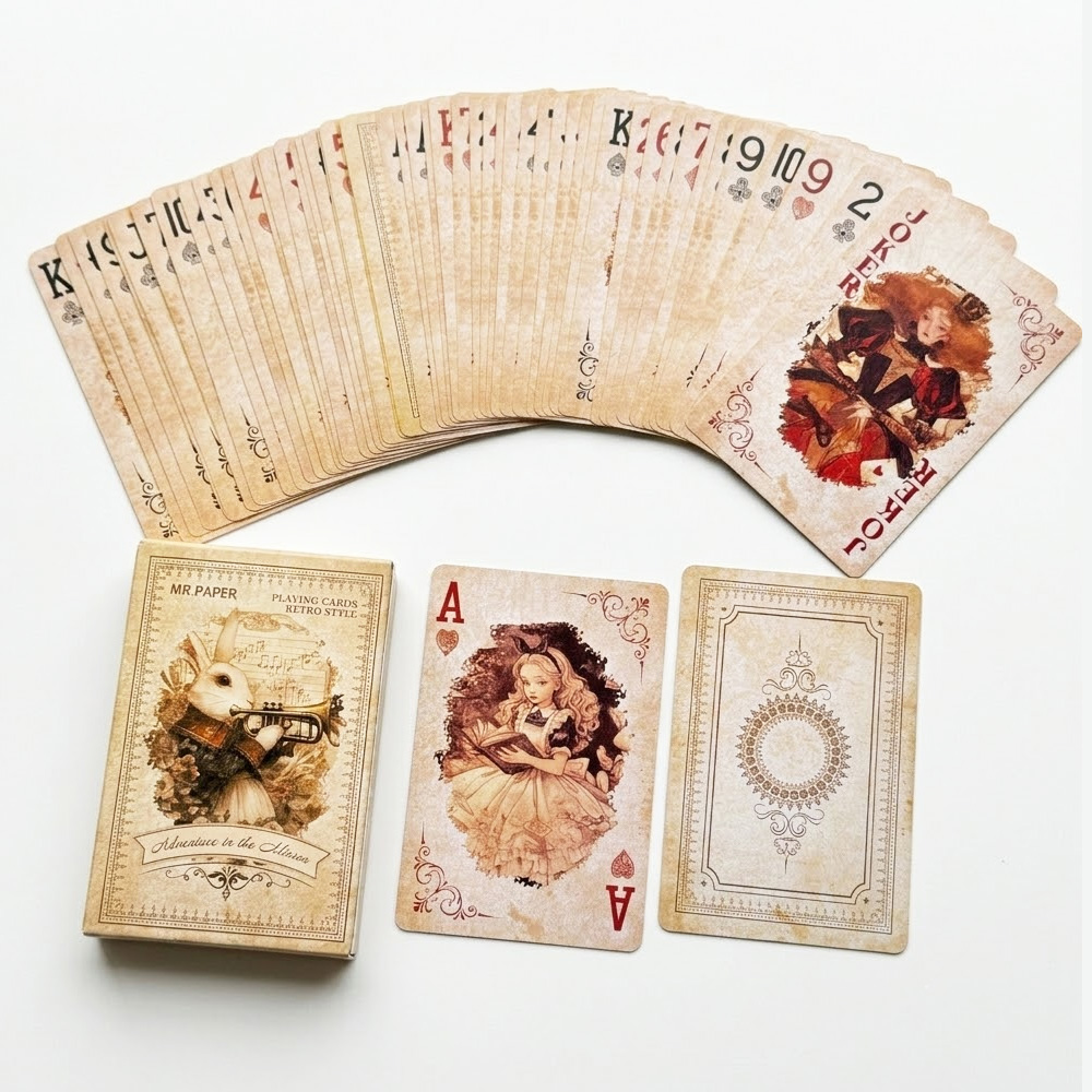 55Pcs Alice in Wonderland Play - огляд і ціна Vintage Collectible Playing Cards