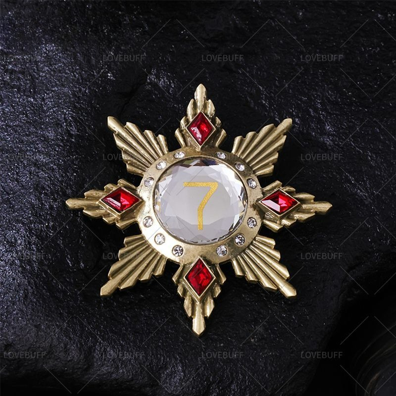 Golden Star Shaped Number 7 Br - огляд і ціна Collectible Vintage Brooches