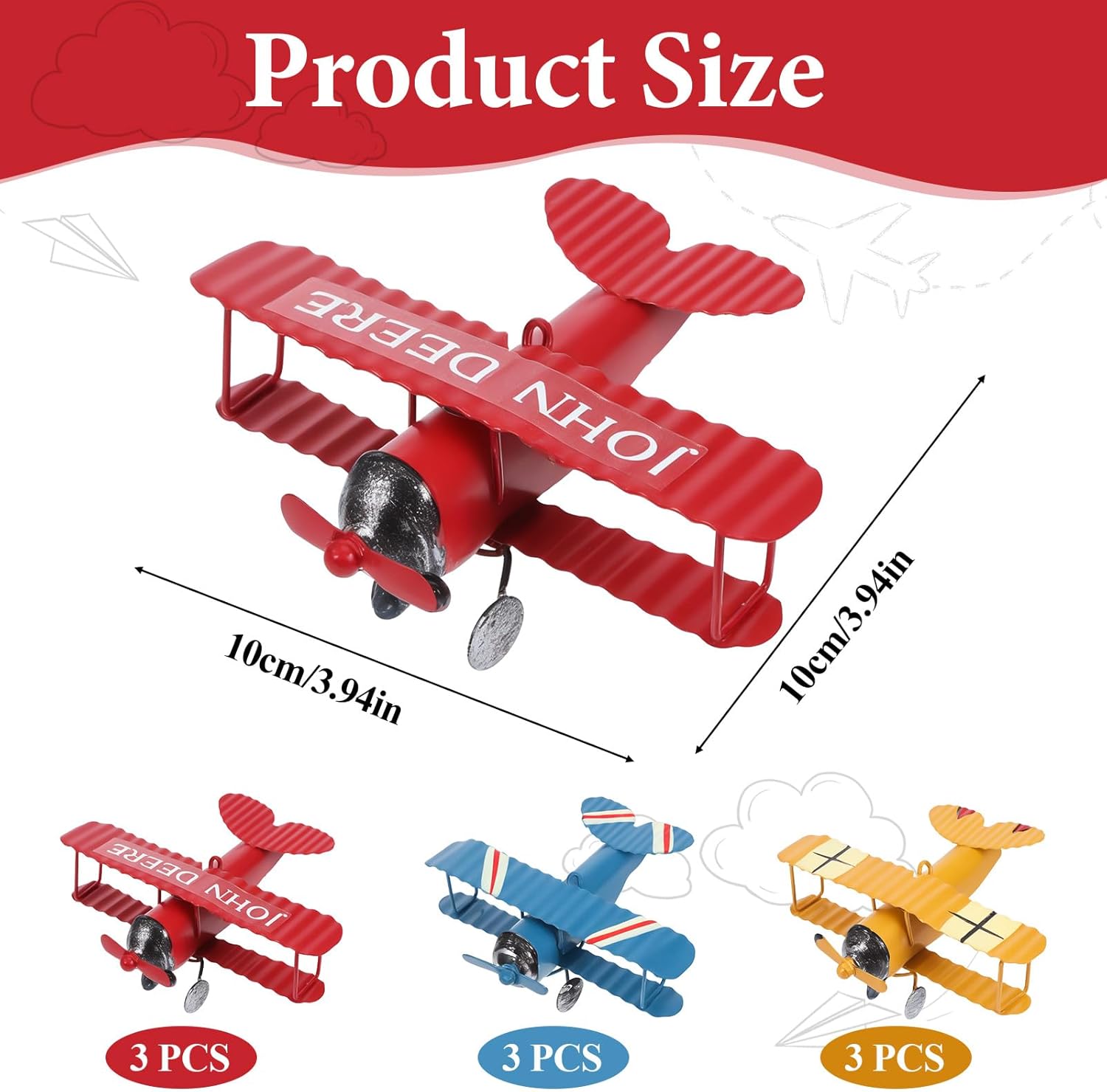 Vintage Metal Airplane Model R - огляд і ціна Vintage Collectible Christmas Ornaments