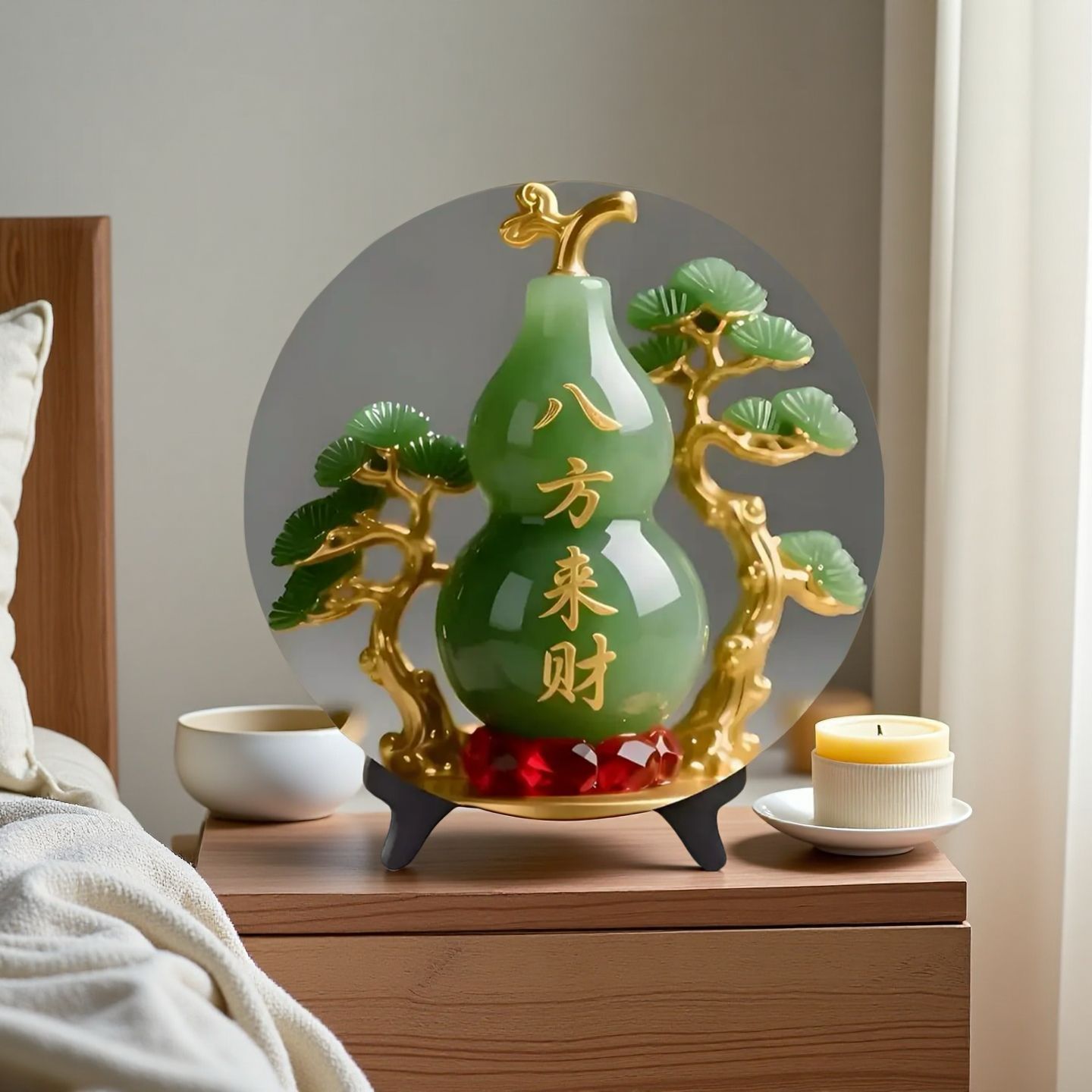 Natural Jade Gourd Figurine Ho - огляд і ціна Vintage Collectible Christmas Ornaments