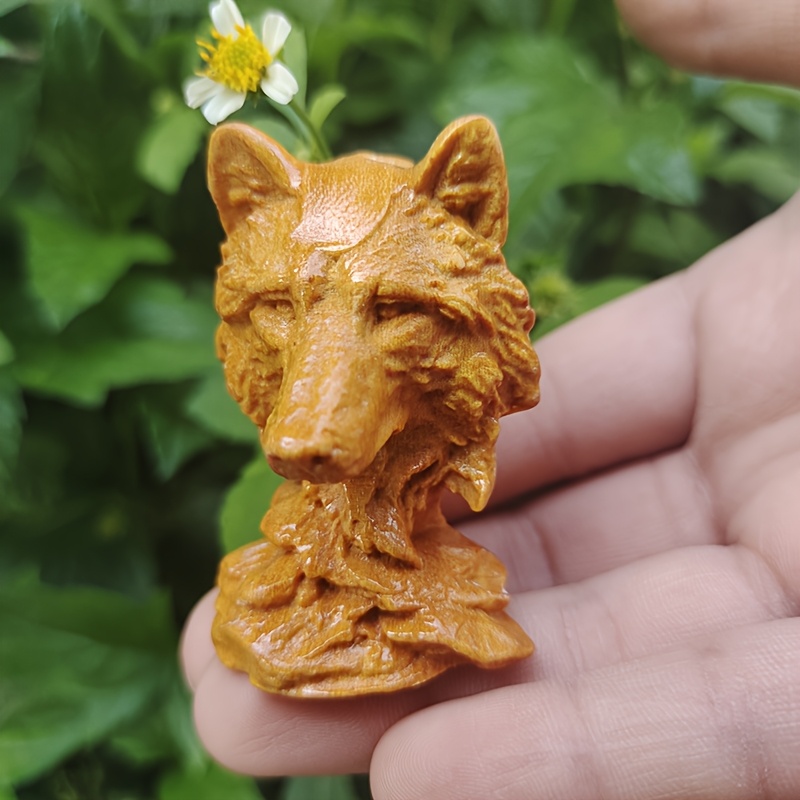 Vintage Wooden Wolf Head Sculp - огляд і ціна Vintage Collectible Christmas Ornaments