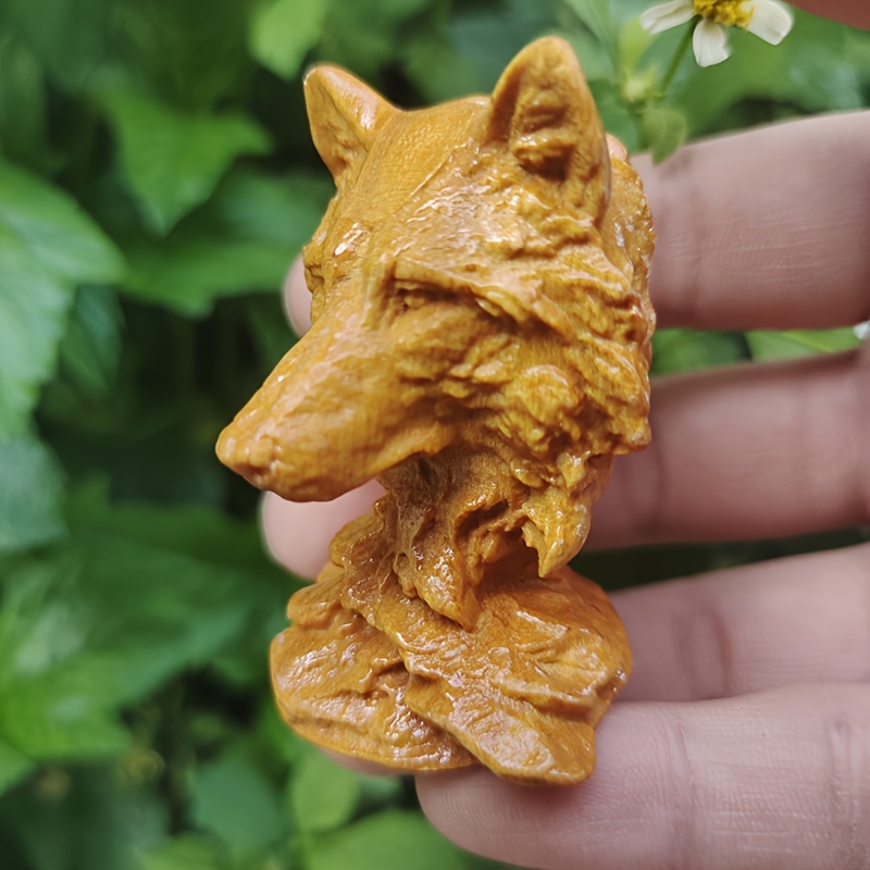 Vintage Wooden Wolf Head Sculp - огляд і ціна Vintage Collectible Christmas Ornaments