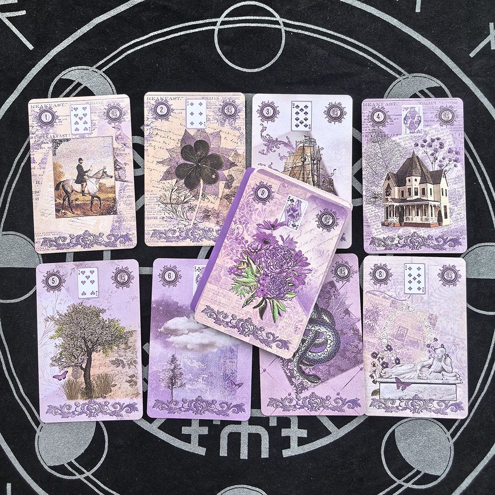 Lavender Lenormand Deck 9*6cm  - огляд і ціна Vintage Collectible Cards
