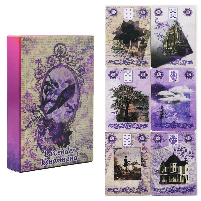 Lavender Lenormand Deck 9*6cm  - огляд і ціна Vintage Collectible Cards