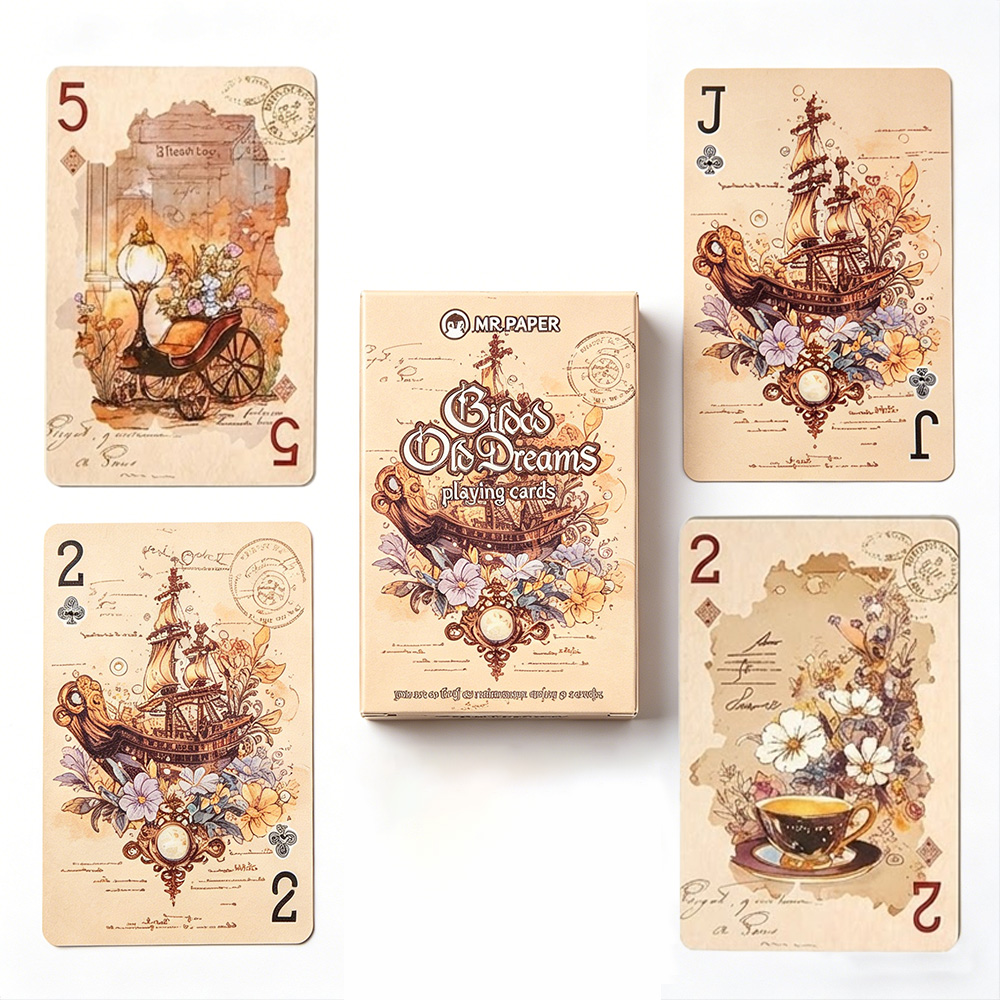 55pcs Vintage Aesthetic Playin - огляд і ціна Vintage Collectible Playing Cards