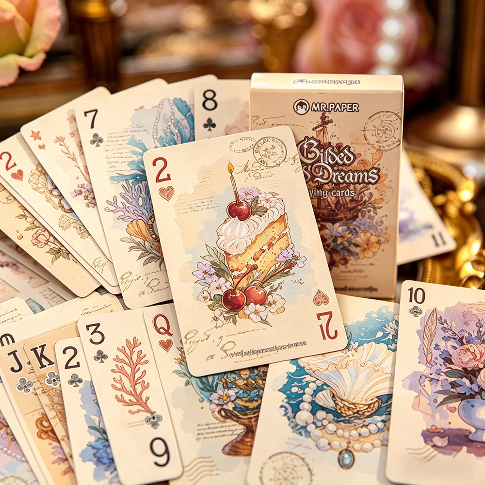 55pcs Vintage Aesthetic Playin - огляд і ціна Vintage Collectible Playing Cards