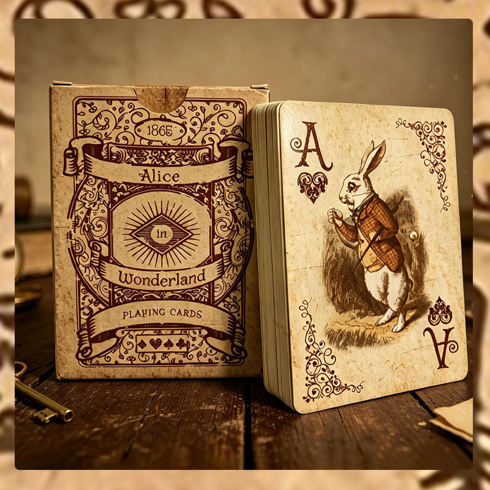 1Set/2Set Alice Vintage Paper  - огляд і ціна Vintage Collectible Playing Cards