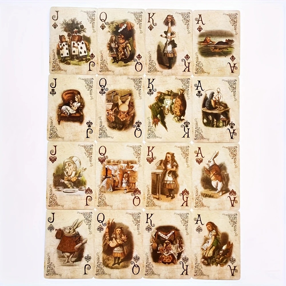 1Set/2Set Alice Vintage Paper  - огляд і ціна Vintage Collectible Playing Cards