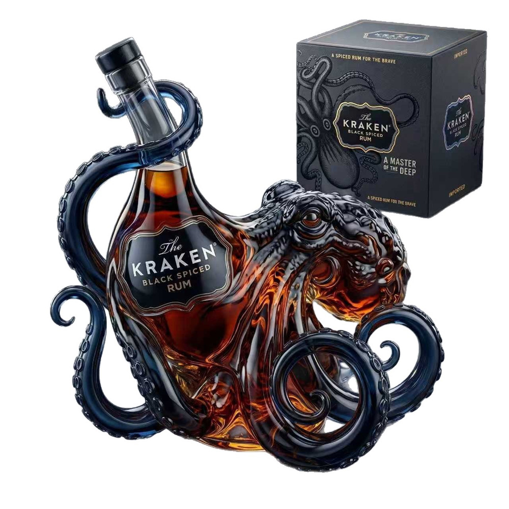Vintage Kraken Octopus Whiskey - огляд і ціна Vintage Collectible Glassware