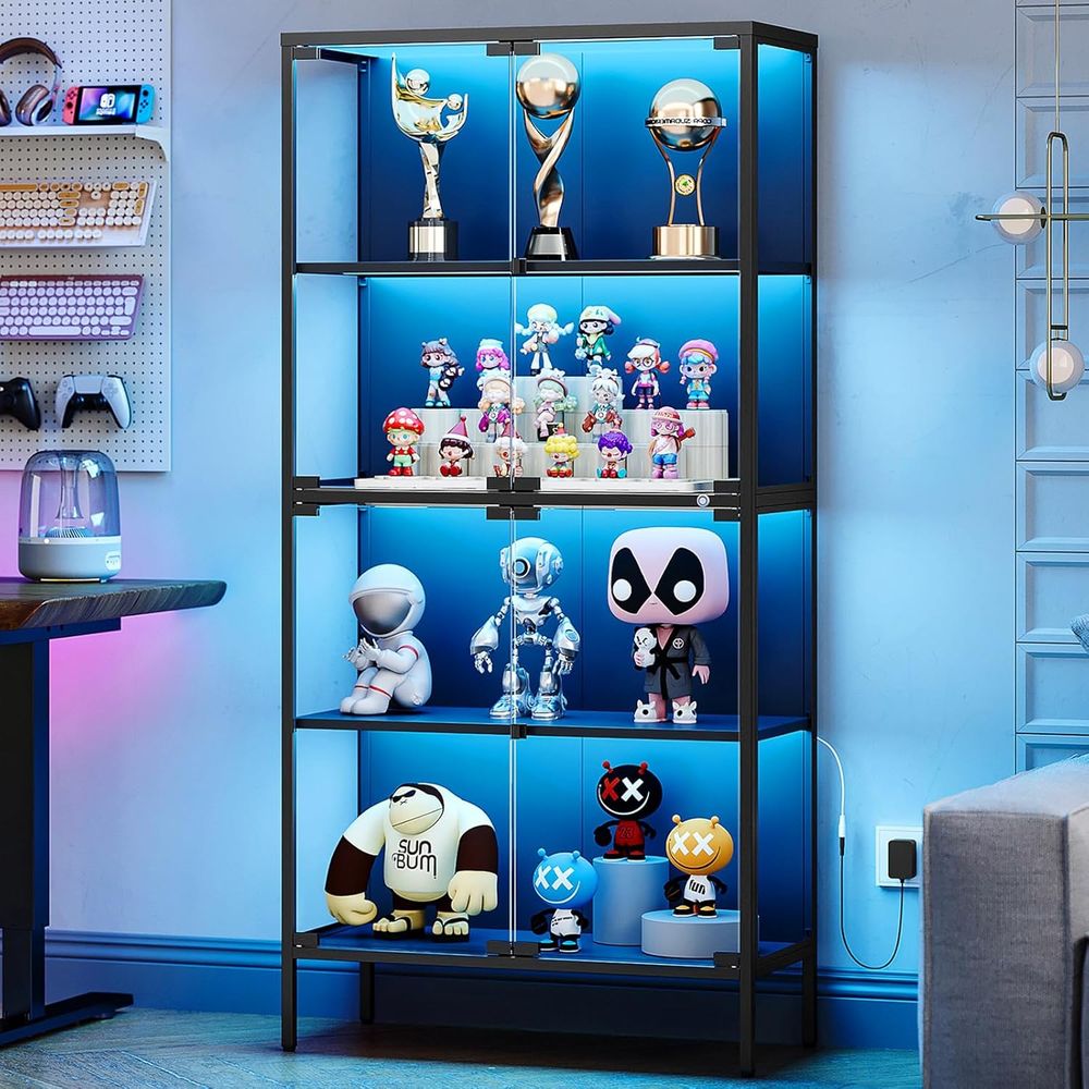 65 LED-Illuminated Glass Displ - огляд і ціна Collectible & Vintage Dolls For Halloween