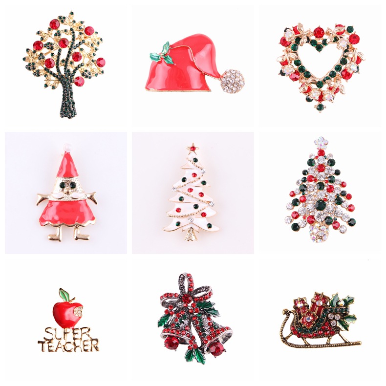 Vintage Rhinestone Christmas B - огляд і ціна Collectible Vintage Brooches