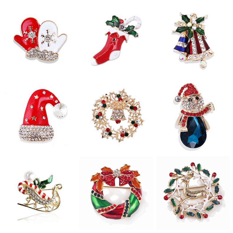 Vintage Rhinestone Christmas B - огляд і ціна Collectible Vintage Brooches