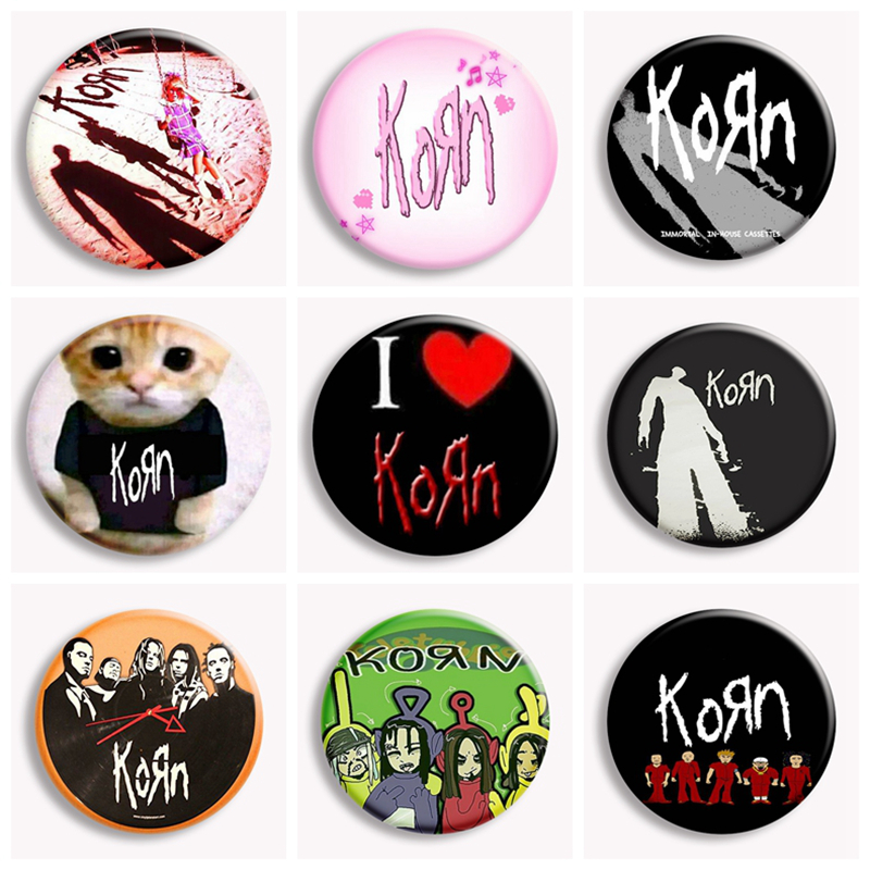 Hip Hop Korn Music Rock Band C - огляд і ціна Collectible Vintage Brooches