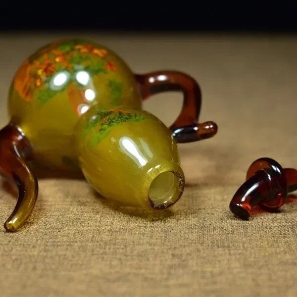 Vintage Glaze Glass Gourd Bott - огляд і ціна Vintage Collectible Glassware