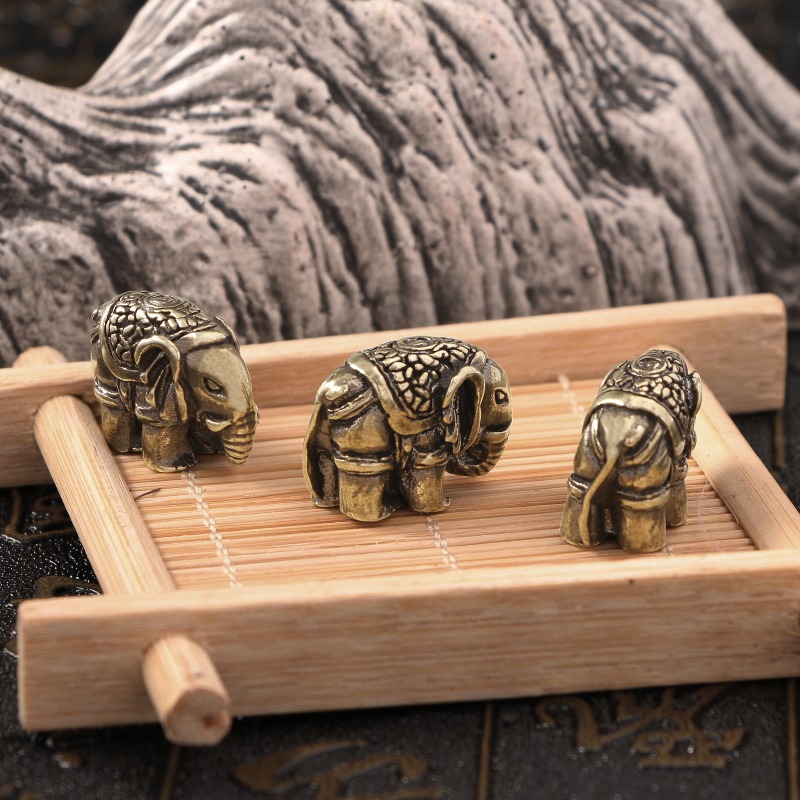 1 PC Cute Elephant Solid Brass - огляд і ціна Vintage Collectible Christmas Ornaments