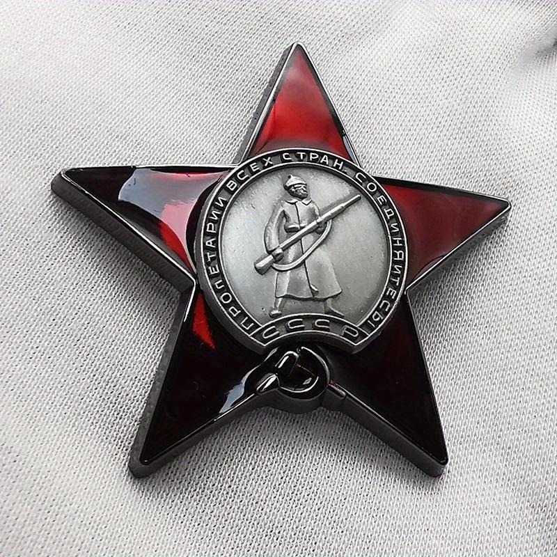 1Pc Red Star Badge Lapel Pins  - огляд і ціна Collectible Vintage Brooches