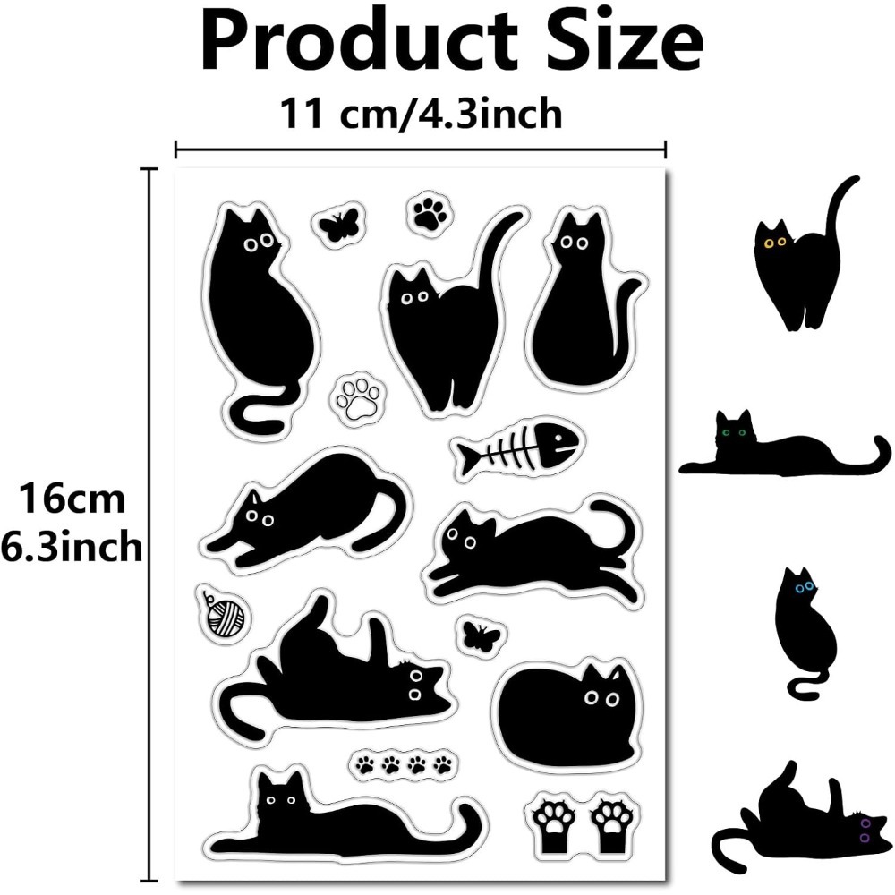Black Cat Clear Rubber Stamps  - огляд і ціна Vintage Collectible Magazines